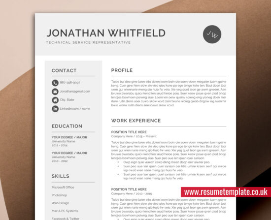 Professional Resume Template for Job Application
