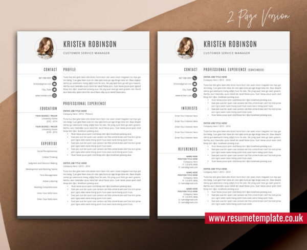 Resume Template for Job Application