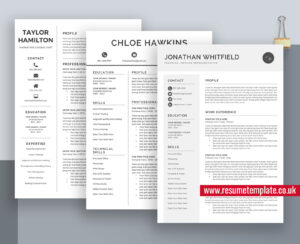 Job Winning CV Resume Templates Design