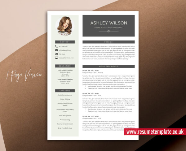 Creative Resume Template for Job Application