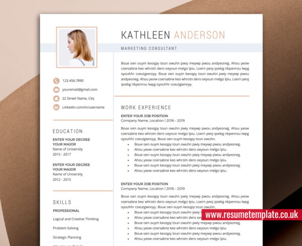 Resume Template for Job Application